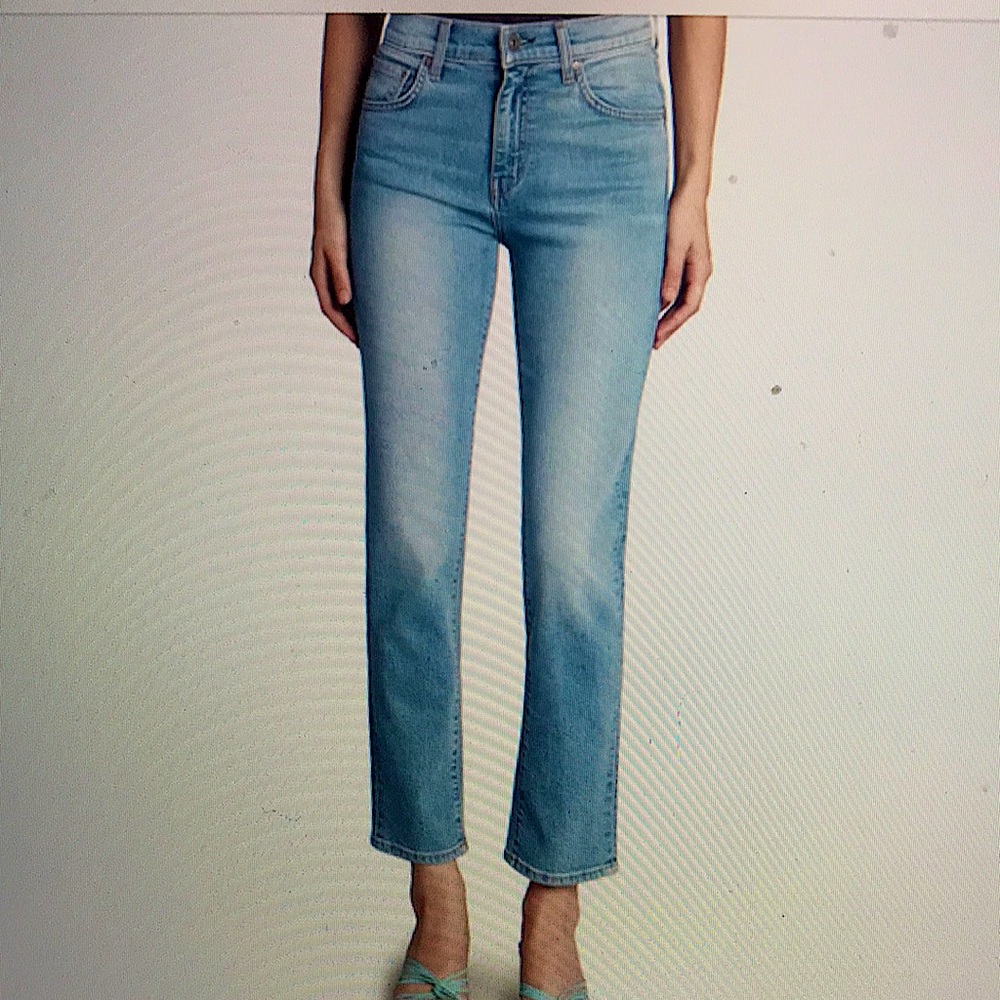 Principle High Rise Straight Leg Jean Mamma Mia-Bon Voyage NWT Size 32